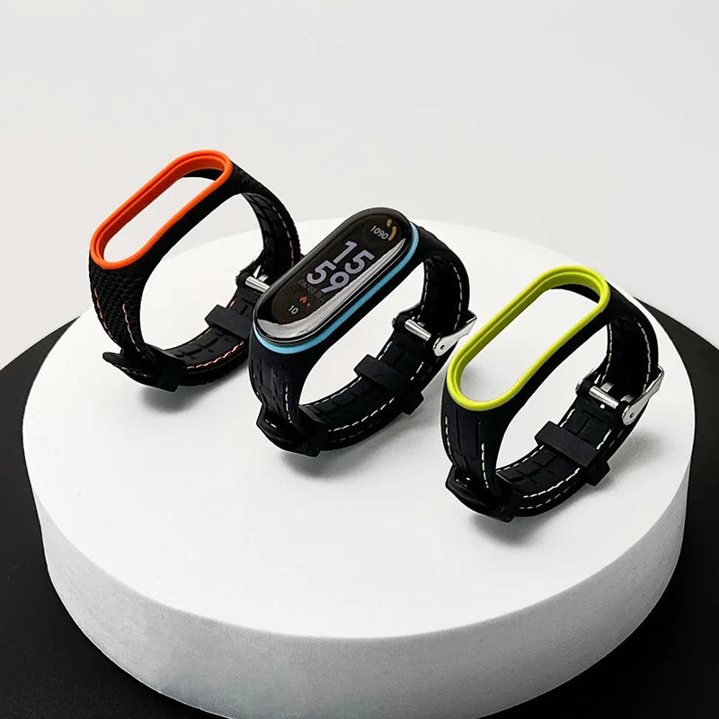 Strap for Mi Band 7 6 5 4 3 Watchband Sport Silicone Smartwatch Bracelet for Xiaomi Mi Band 6 4 7 5 Strap Accessories Wristband