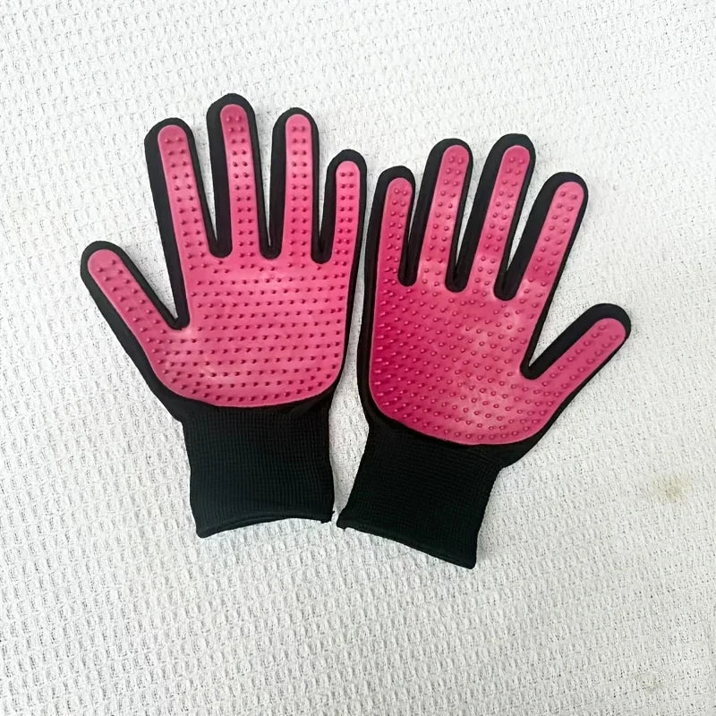 1PC Cat Hair Remove Gloves Rubber Pet Beauty Cleaning Grooming Effective Massage Dog Combs Floating Brush 6 Color.
