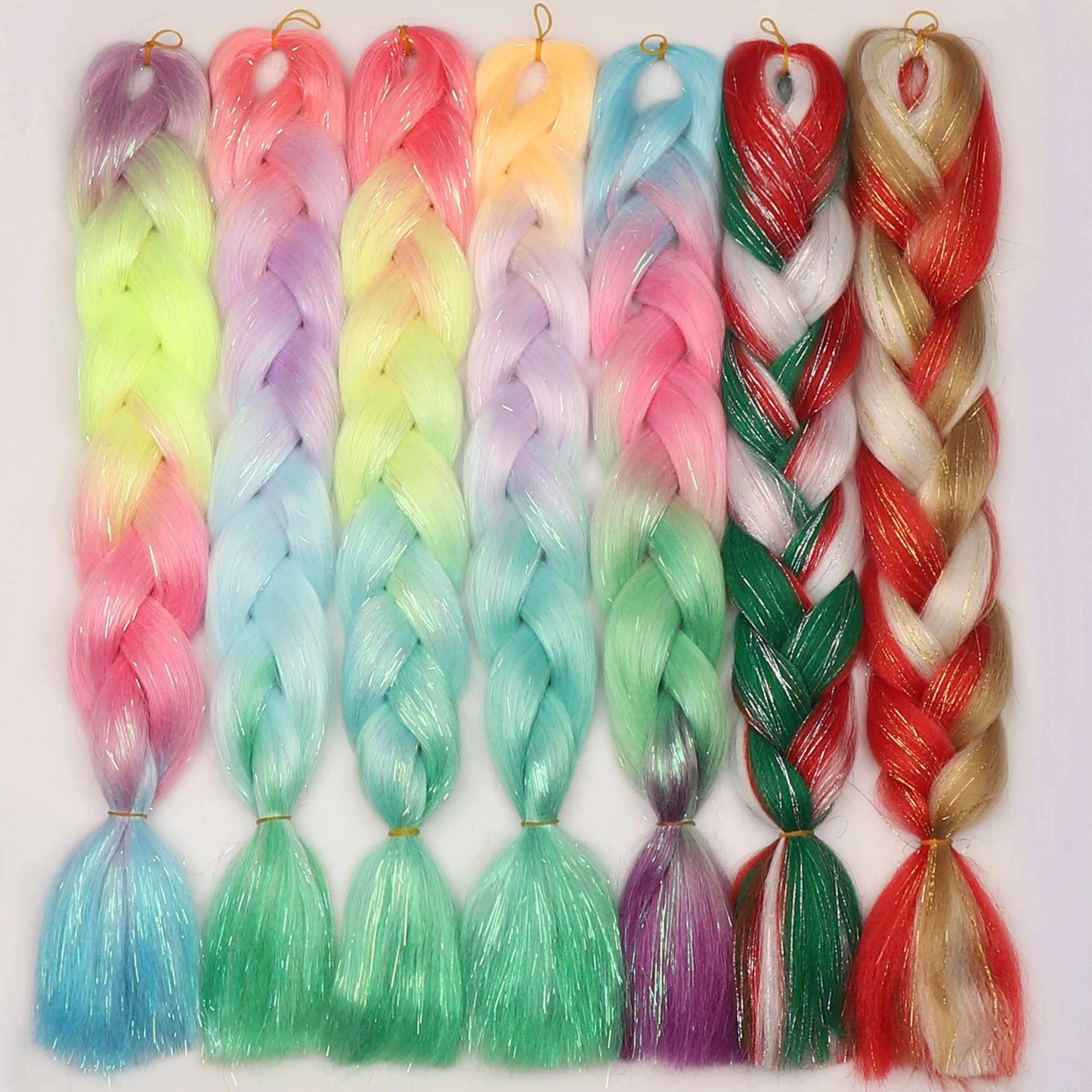 Synthetic Kanekalon Crochet Hair Braiding Hair Pre Stretched Curly Jumbo Braids Extensions Hair Accessories For Girls Braids