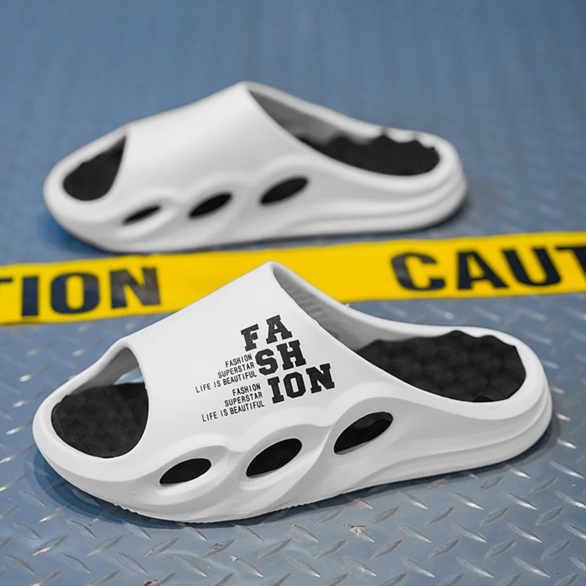 Men Fashion Massage Slippers Indoor/Outdoor Sandals Beach Flip Flop Thick Sole Male Slides Summer Non-Slip Men Shower Slippers - Shoppiline