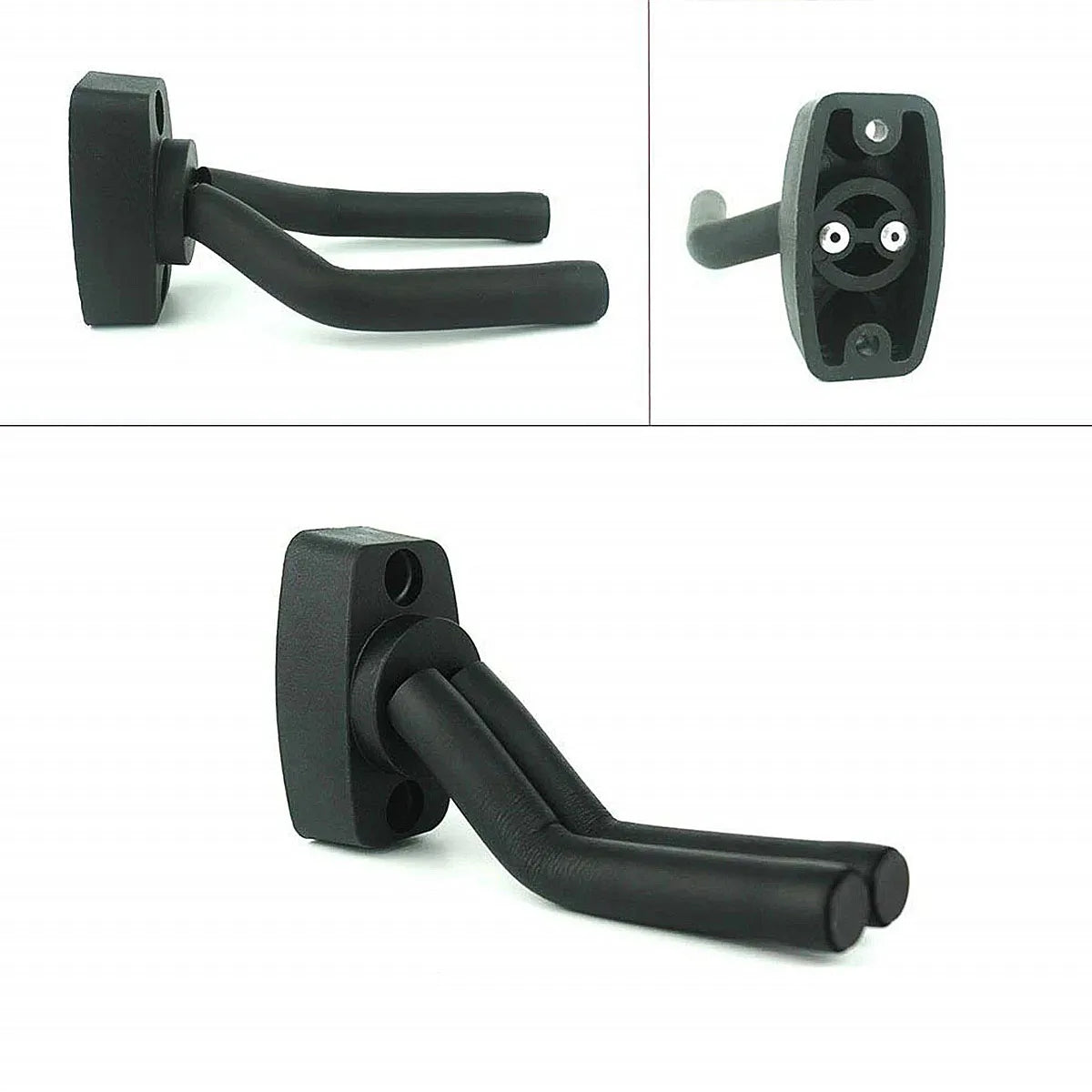 Miwayer Wall Mount Guitar Hook – 1/2/5/10pcs, Metal Core + ABS, Anti-Scratch EVA Padding, Fits Most String Instruments