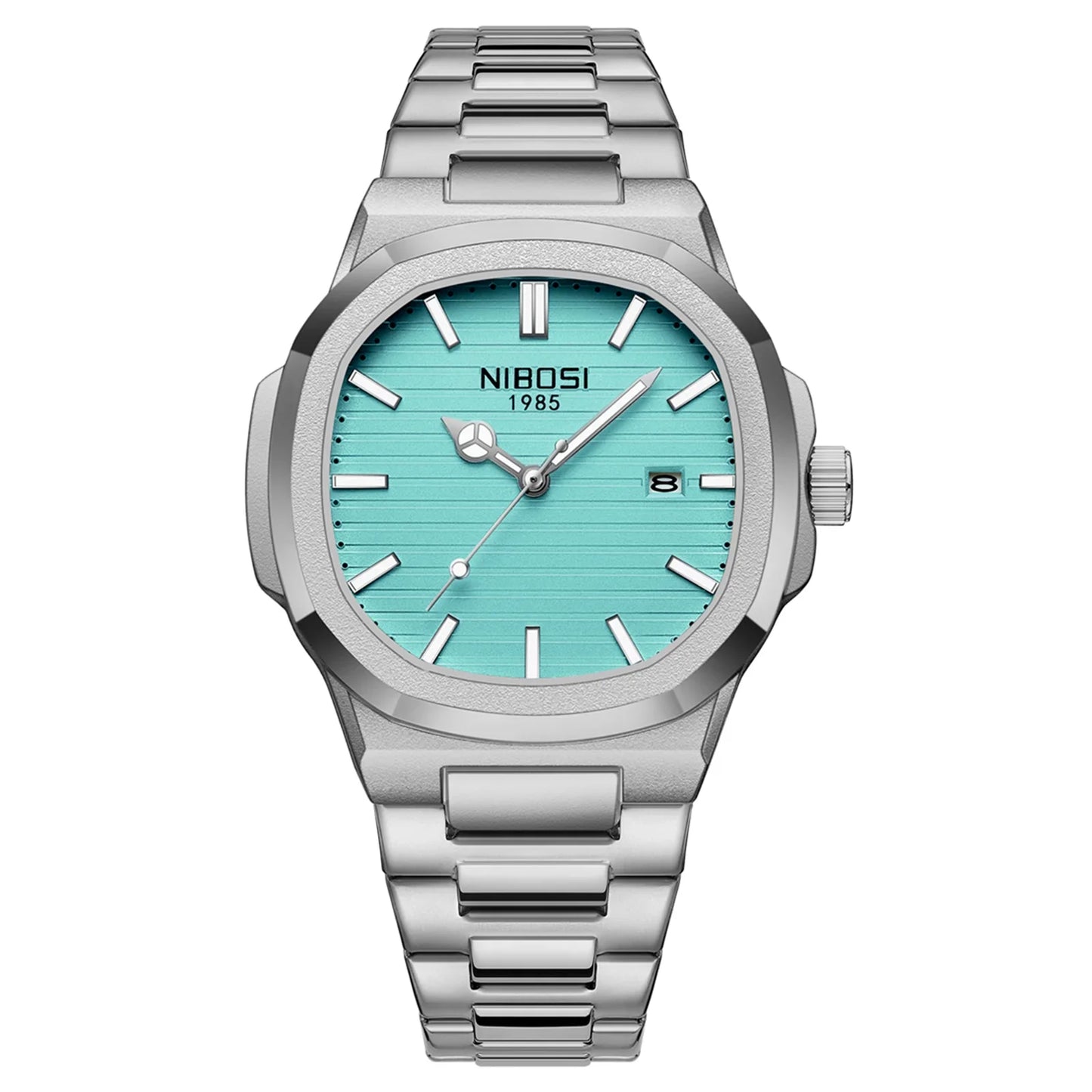 2026 NIBOSI Luxury Quartz Men Watches 30M Waterproof Auto Date Watch Man Stainless Steel Sport Chronograph Watch for Men Clock