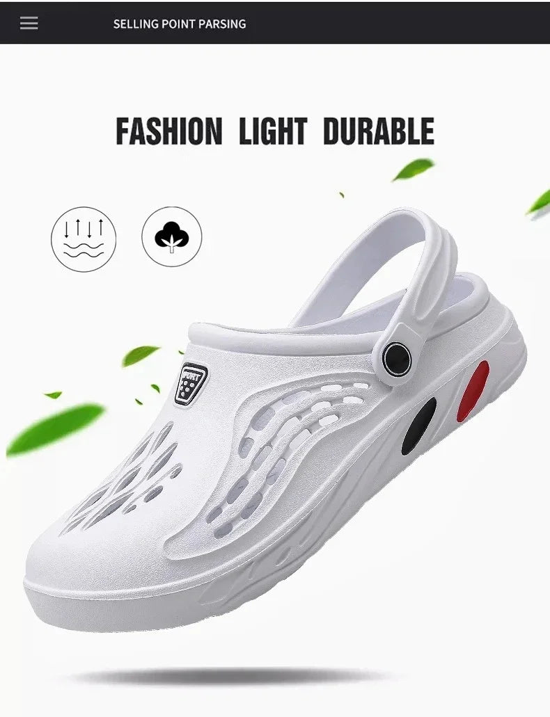 YRZL Mens Slippers Unisex Soft Non-slip Wear-resistant Casual Mens Sandals Comfortable Slip on Beach Shoes Outdoor Slippers Man