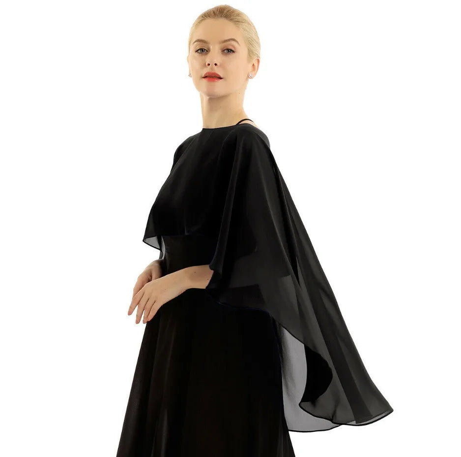 Elegant Chiffon Wedding Wrap for Women Evening Capes Bridal Jacket Accessories