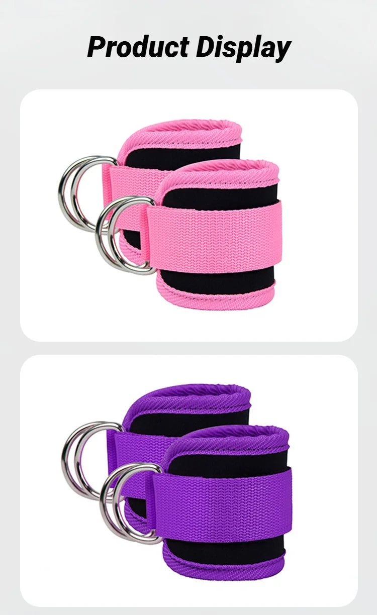 Hip Fitness Ankle Straps Adjustable Gym Leg Strength Workouts With Buckle Sports Guard Abductors For Gantry Training Butt Device