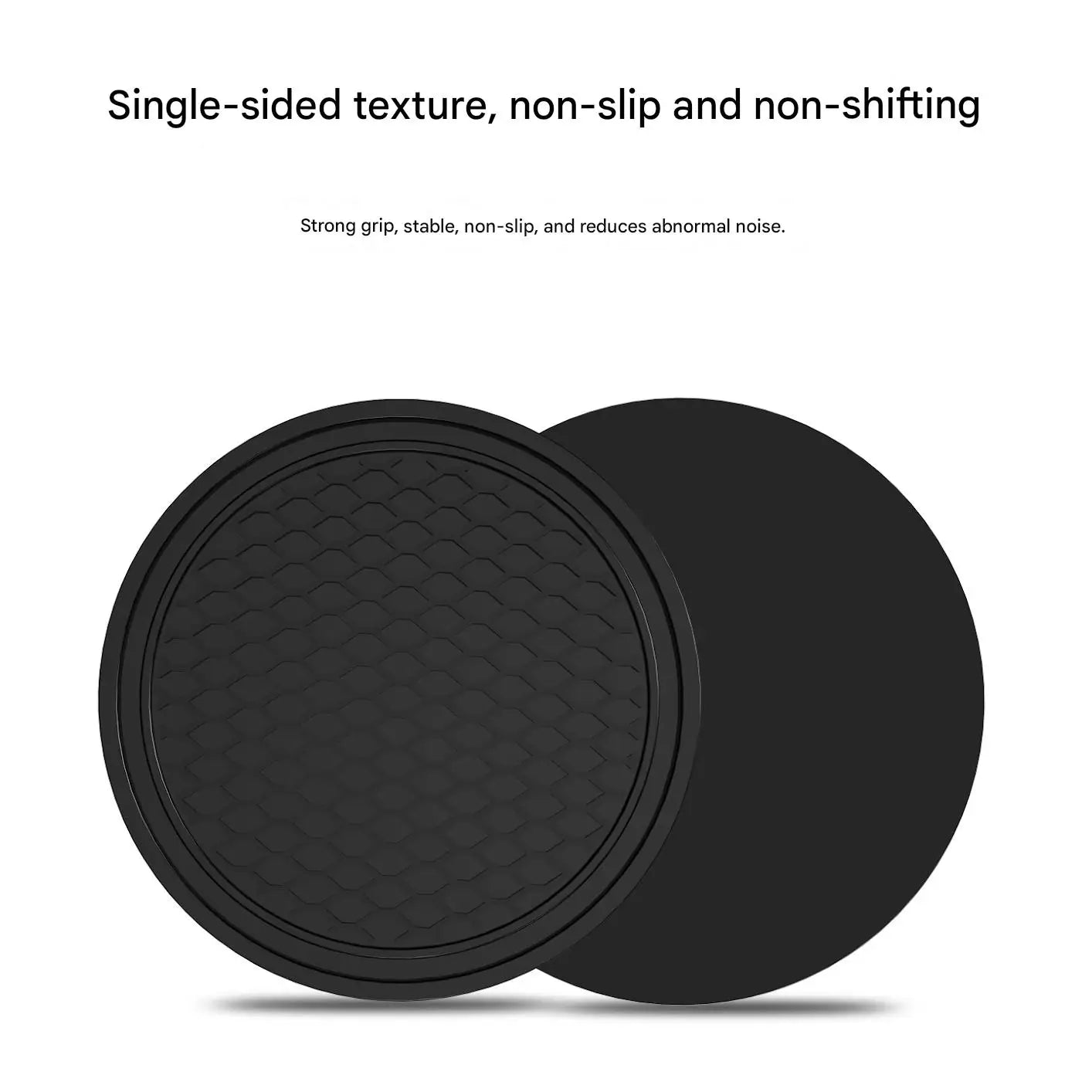 2 pcs Black Car Auto Cup Holder Anti Slip Insert Coasters Pads Interior Accessories For Most Cups Accessories