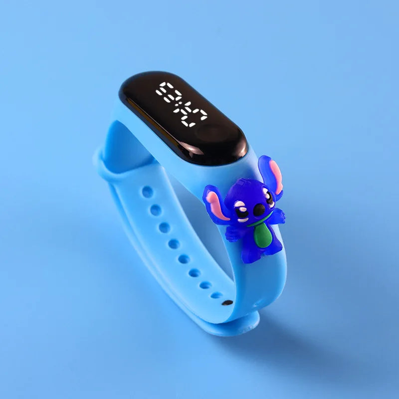 Mode Mickey Kinderuhren für Mädchen Elektronisches Armband Sport Touch LED Spiderman Puppe Kinderuhr Frauen Wasserdichte Uhr