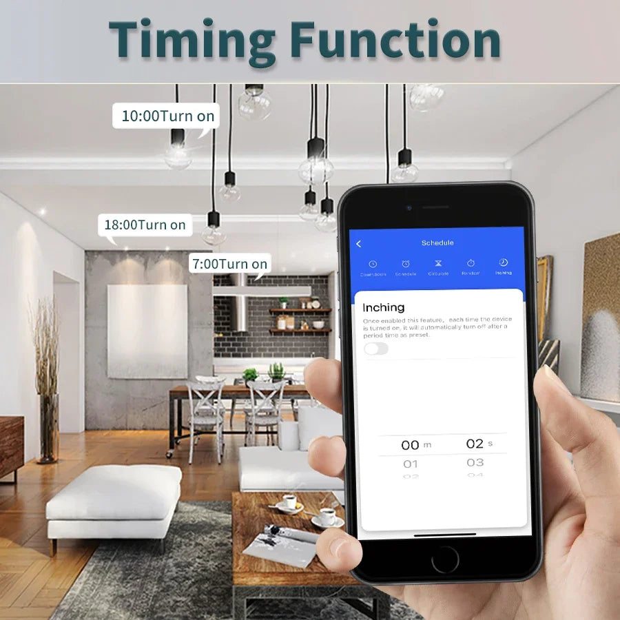 Wifi RF 433MHz Smart Switch Tuya Smart Life Alexa Google Alice Voice Control Remote Wireless Wall Panel Module for Led Lighting