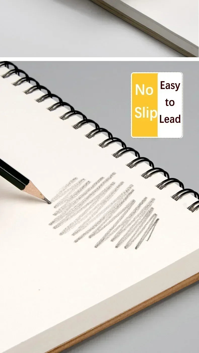 Art Sketchbook 160gsm 30 Sheets/60 Pages Drawing Watercolor Spiral Notebook For Sketching