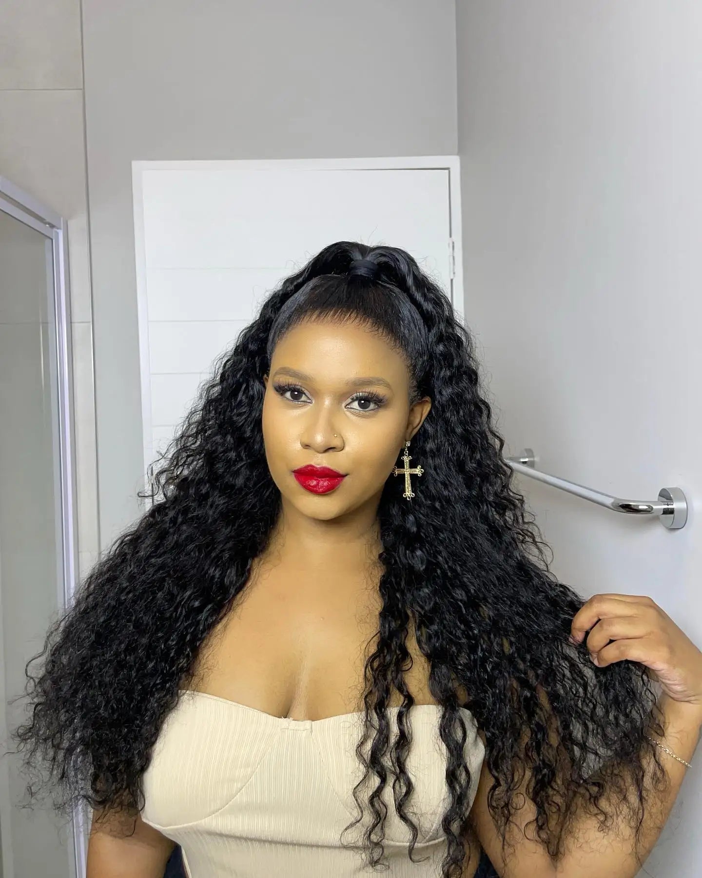 40 50 Inch Water Wave Curly Lace Front Wigs 13x4 13x6 HD Deep Wave Lace Frontal Wig 7x5 Glueless Human Hair Wigs For Women 300%