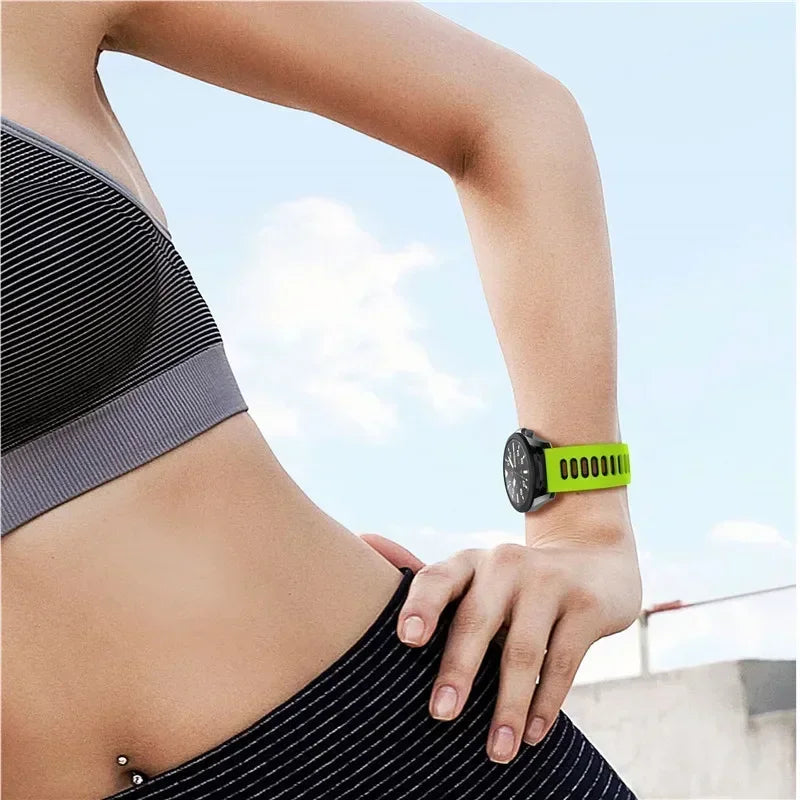 20mm 22mm Strap For Samsung galaxy watch 7 6 5 4 5 pro 44mm/40mm Silicone bracelet Huawei Watch gt 2/3/4/2e Amazfit bip strap
