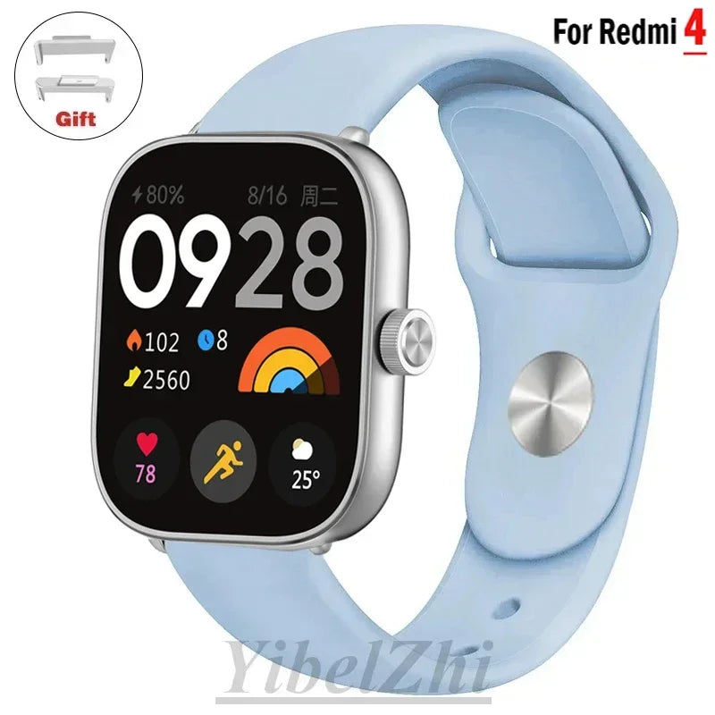 Sportarmband für Redmi Watch 4 Armband Smartwatch Armband Zubehör Weiches Silikon Armband Correa für Xiaomi Mi Band 8 Pro