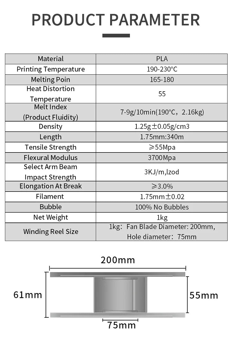 10KG/22LBS Multicolor PLA filament 1KG/Roll 1.75mm For 3D Printer Material for 3D Printing 3D Printer Filament Free Shipping