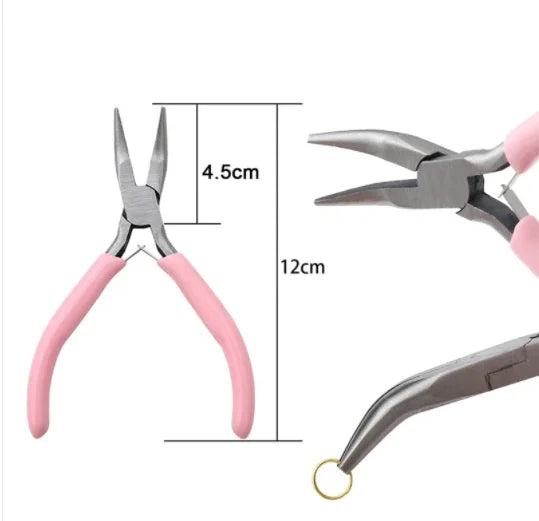 Ferronickel Carbon-Hardened Steel Round Nose End Cutting Jewelry Pliers Tools DIY Equipment Pliers Fit Handcraft Beadwork Repair