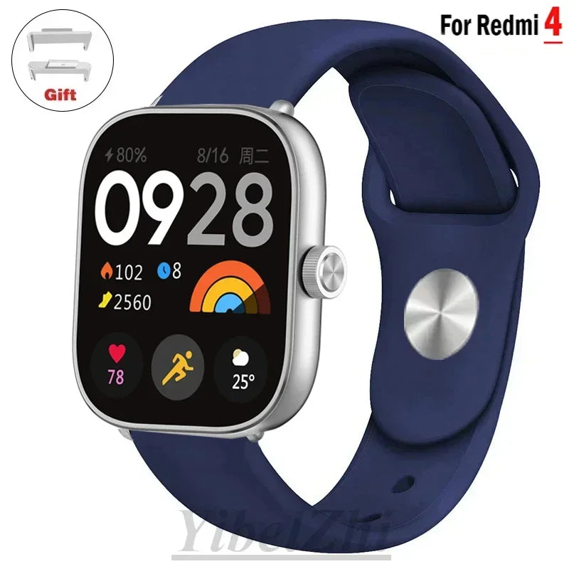 Sportarmband für Redmi Watch 4 Armband Smartwatch Armband Zubehör Weiches Silikon Armband Correa für Xiaomi Mi Band 8 Pro