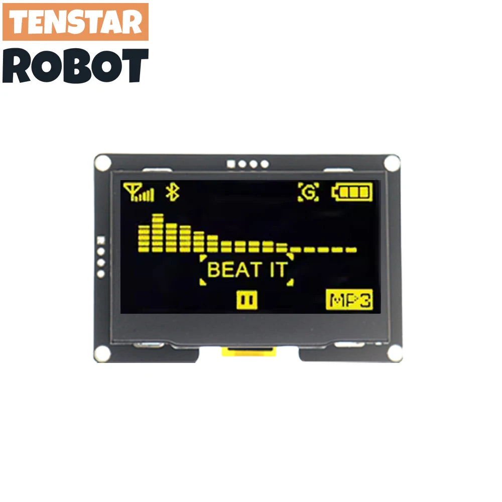 OLED 2.4" 2.42 Inch 128x64 LCD Display SSD1309 12864 4 Pin IIC I2C SPI Serial Interface - Shoppiline