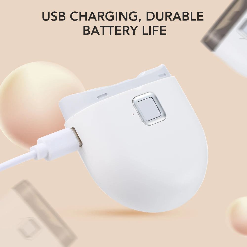 Coupe-ongles électrique avec lumière LED 2 en 1 automatique, lime à ongles, tondeuse pour bébé et adulte, mini outils de manucure, soin des ongles