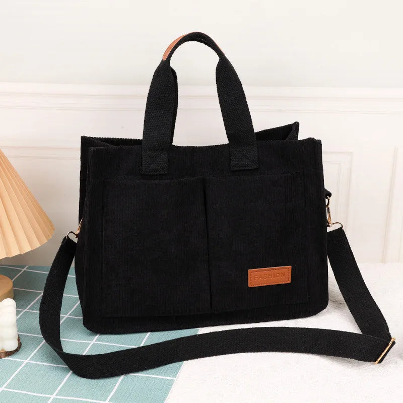 Damenhandtasche, neue modische Canvas-Umhängetasche mit großem Fassungsvermögen, Crossbody-Tasche, Pendeltasche  zwq