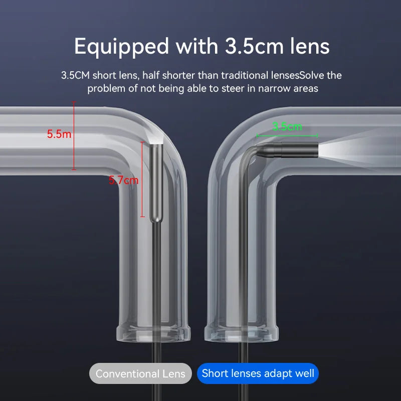 Industrial Endoscope Camera 4.3 "Single Dual Lens HD 1080P Car Inspection Borescope IP67 Waterproof Sewer Camera With LED - Shoppiline