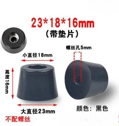 8pcs Rubber Shock Absorbing Feet, Anti-Vibration Pads for Furniture,Speaker,Washing Machine,Non-Slip Floor Protector with Gasket