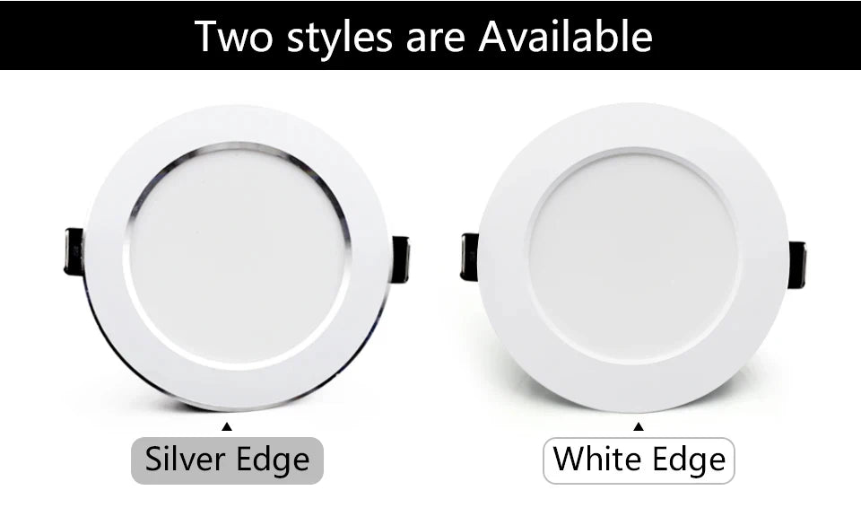 Spotlights LED Ceiling Downlight AC 220V 18W 15W 12W 9W 7W Recessed Round Lamp Spot LED Dowm Light Hidden Indoor Lighting Panel
