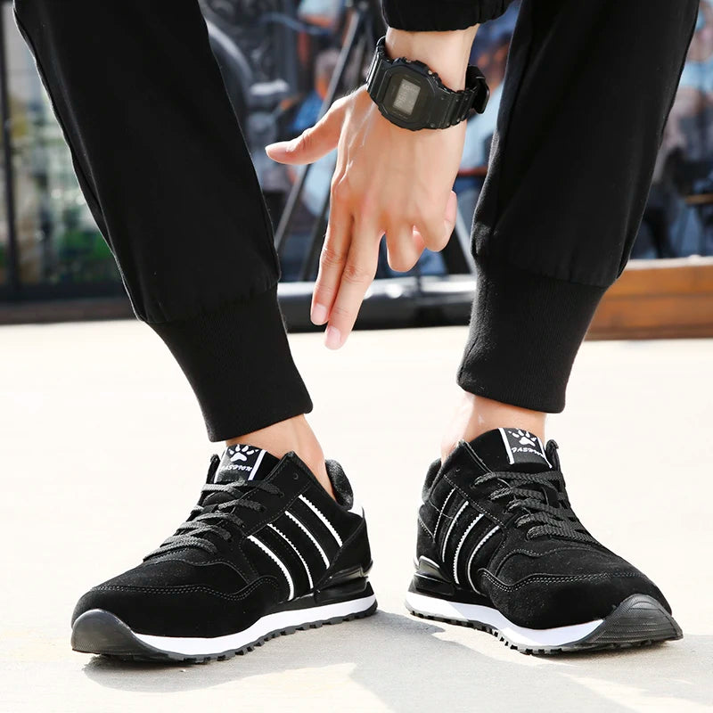 2024 New High Quality Men's Sneakers Leather Casual Shoes Autumn Breathable Men Shoes Male Flat Shoe - Shoppiline