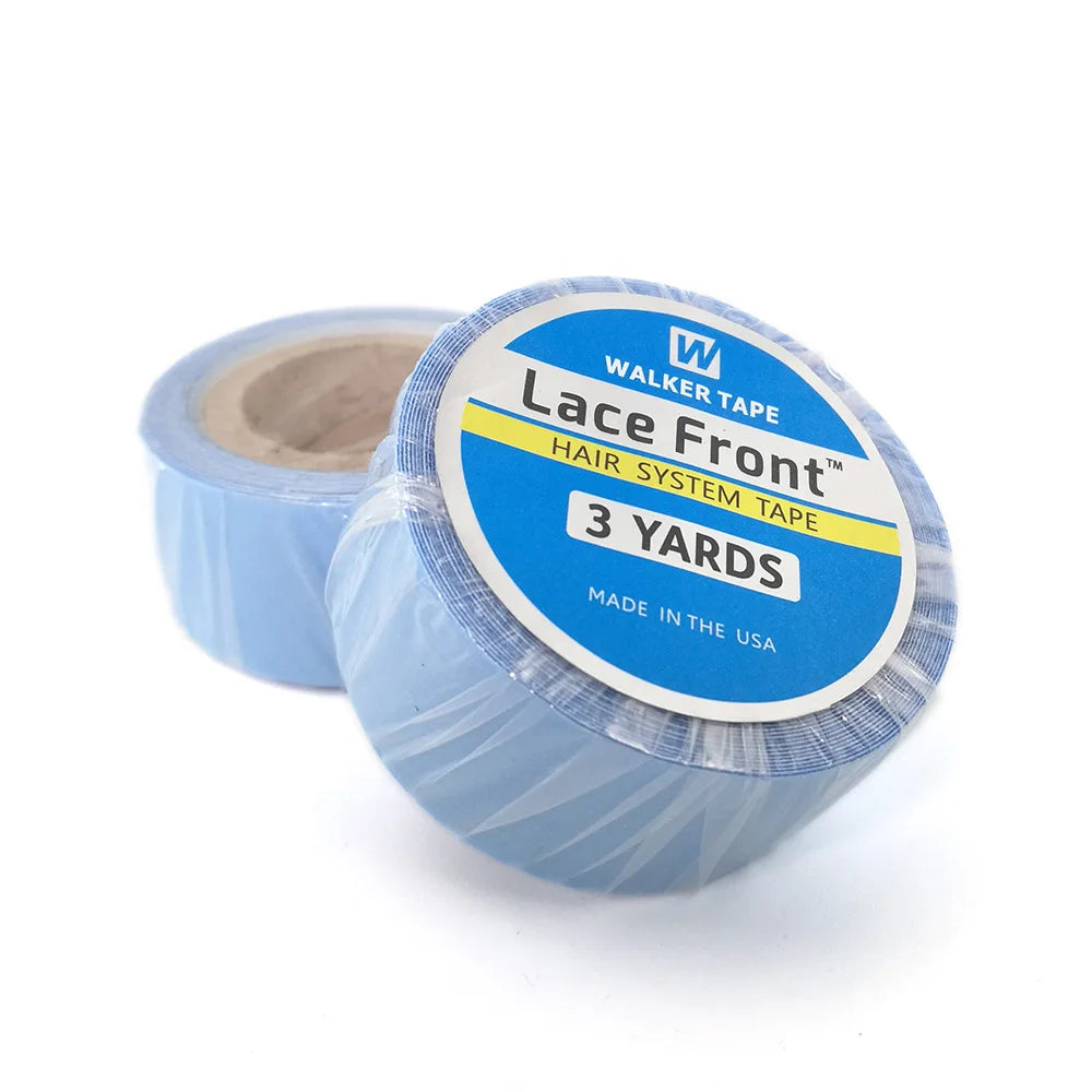 3YARDS Hair SystemsTape For Lace Front Blue Double Sided Wig Tape For Hair Extensions Adhesive Tape Wig Styling Tools
