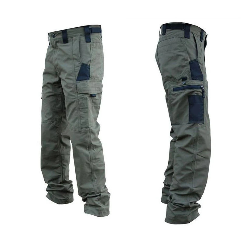 Clearance_Multi-Pocket Men's Casual Pants Military Tactical Cargo Pant Outdoor Hiking Trousers Wear-Resistant Training Overalls