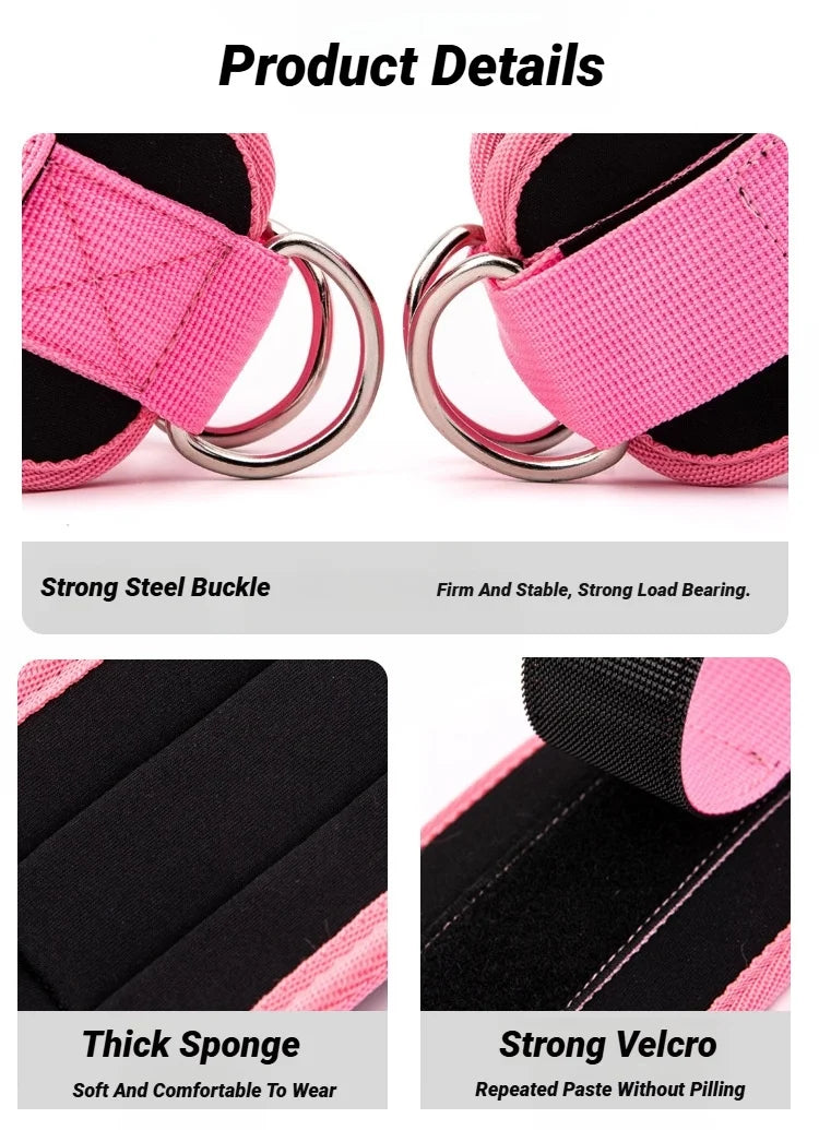 Hip Fitness Ankle Straps Adjustable Gym Leg Strength Workouts With Buckle Sports Guard Abductors For Gantry Training Butt Device