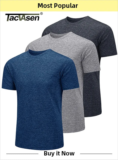 TACVASEN Men's Short Sleeve T-Shirts With Zipper Pockets Mens Summer Solid T Shirts Safari Tee Shirts Hiking Work Clothing - Shoppiline