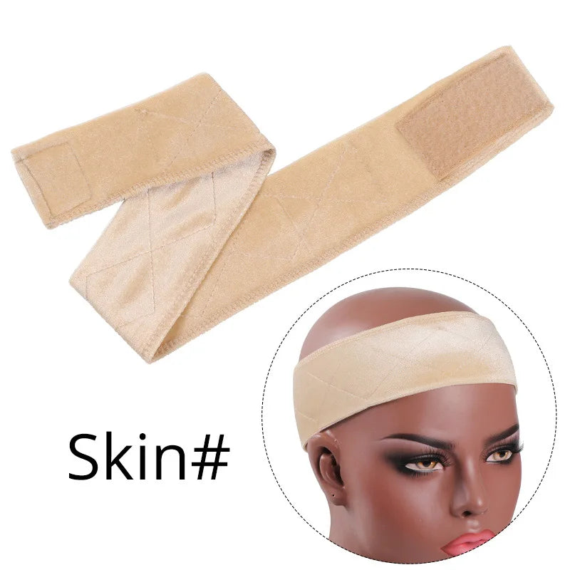 Nunify Non-slip Soft Velvet Women Wig Grips Headband Adjustable Wig holder Velvet Wig Accessories Grip Scarf Headband