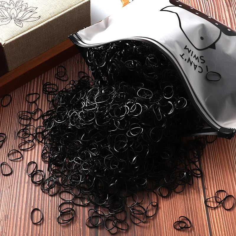 Hot Selling Children's Rubber Bands, Small Disposable Rubber Bands, Small Leather Covers, Tie Headbands, Girl Hair Accessories.