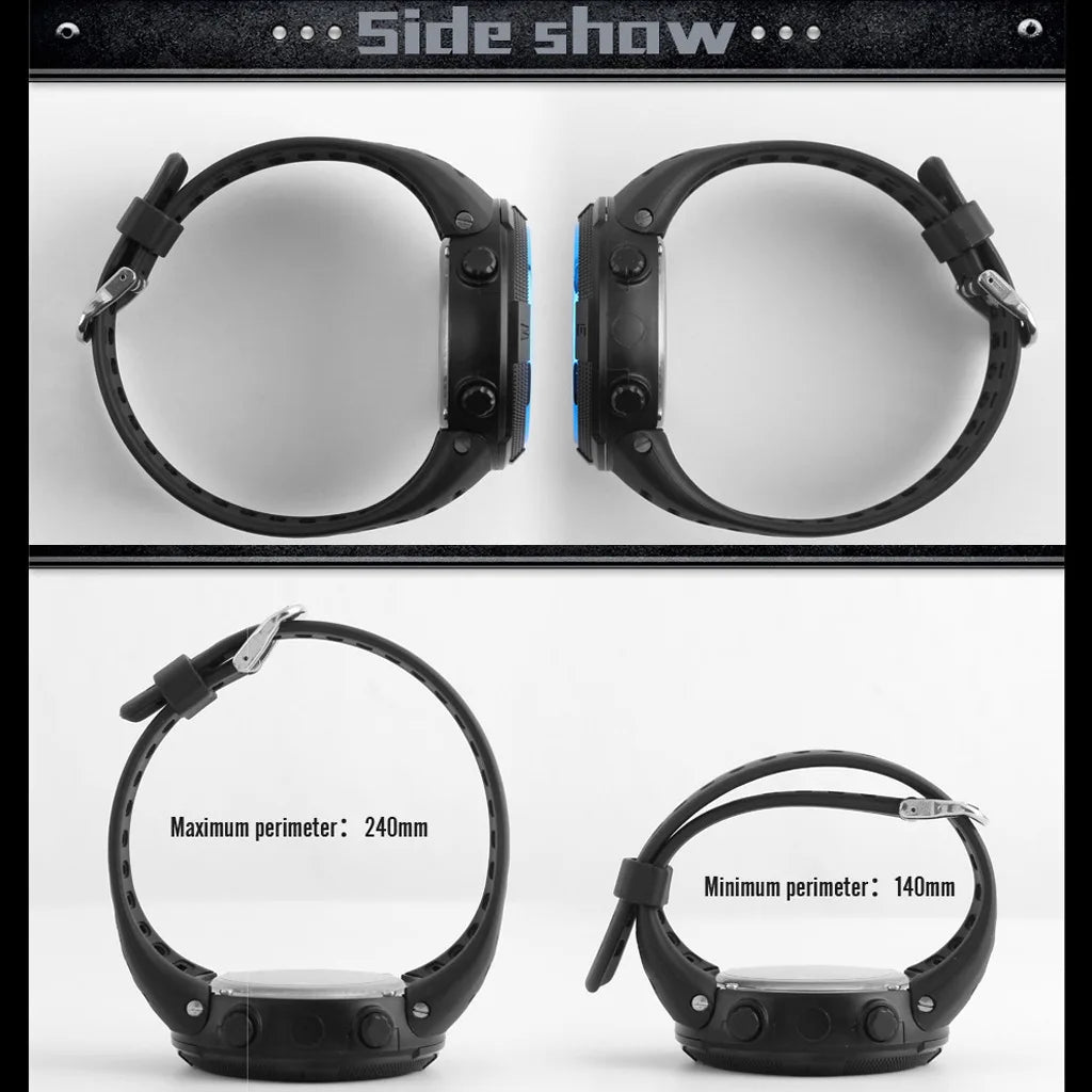 Elektronische Uhr für Herren, Militär-Sportuhren, leuchtende Multifunktions-LED-Digital-Armbanduhr für Männer, Kinder, Jungen, Studenten, Jugendliche