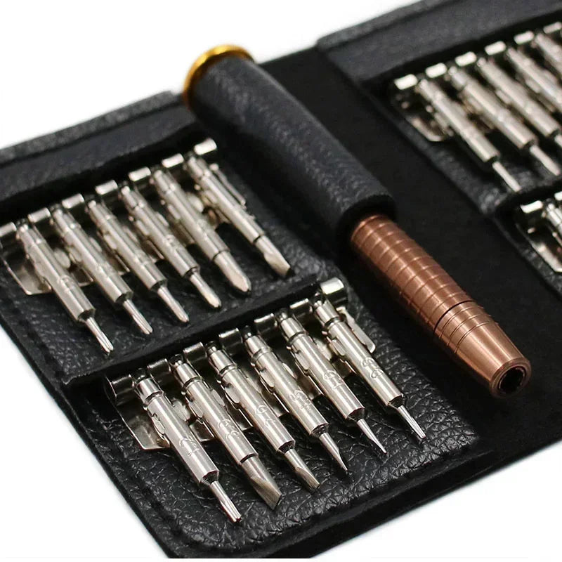 Mini Precision Screwdriver Set 25 in 1 Electronic Torx Screwdriver Opening Repair Tools Kit for iPhone Camera Watch Tablet PC