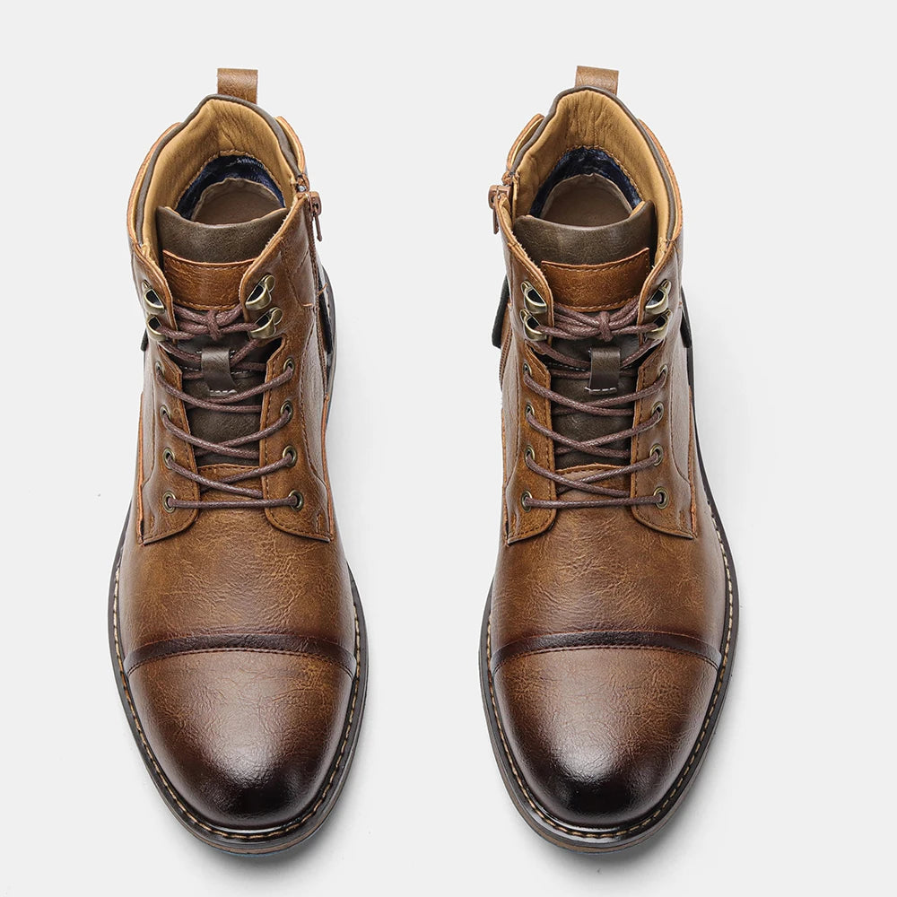 Size 7-13 Ankle Boots For Men Men's Leather boots Brand Boot for men #AL605