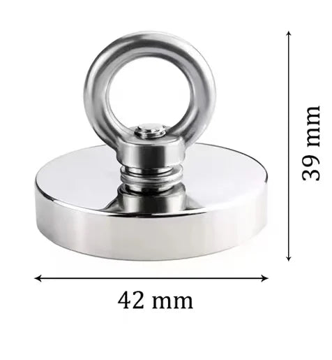 N52 Heavy-Duty Rare Earth Eyebolt Super Strong Suction Countersunk Hole Metal Helper for Salvage Aid