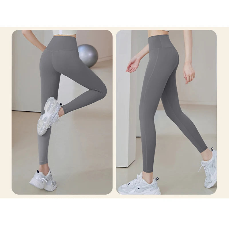 UPF50+Ribbed Yoga Pants High Waisted Gym_eggings Sport Women Fitness SeamlessFemale Legging Tummy Control RunningTraining Tights