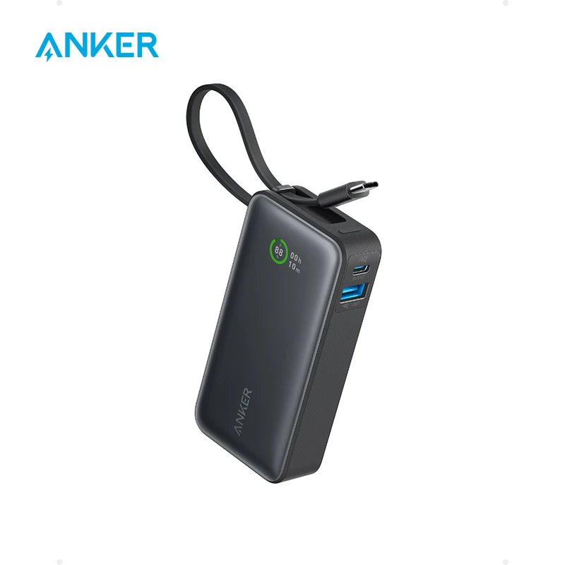 Anker Nano Power Bank 10000mAh PD 30W Spare Battery Portable Power Bank 10K Portable Charger with USB-C Cable for iPhone 17 - Shoppiline