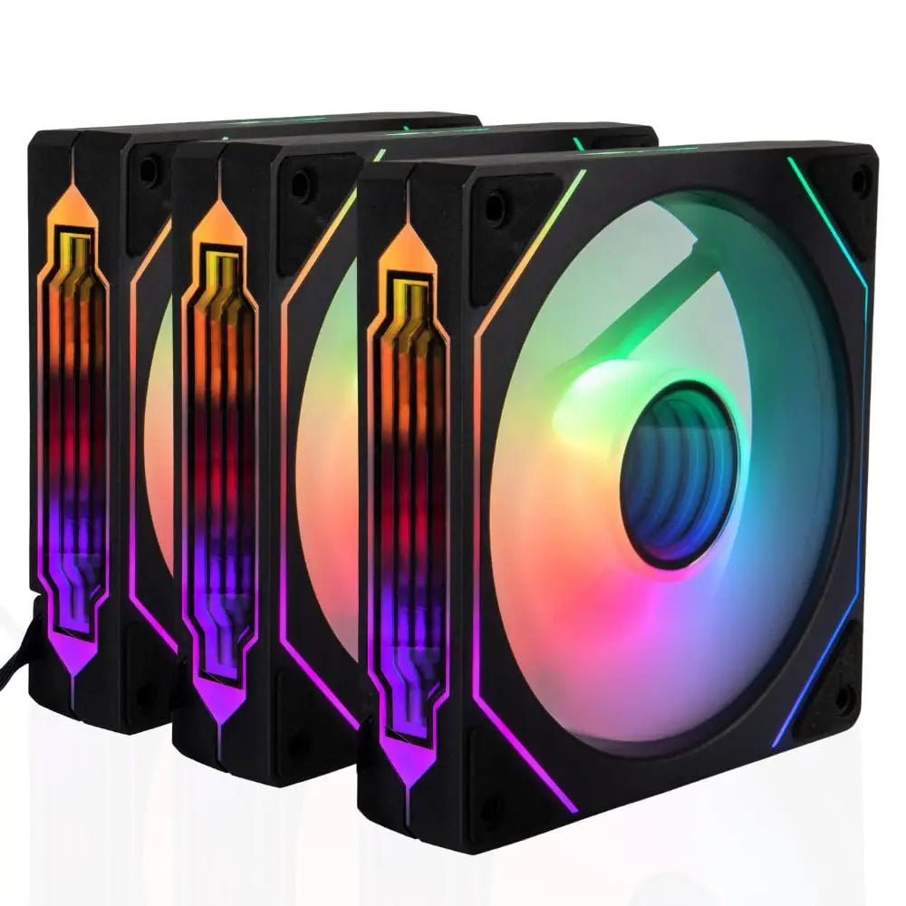 Computer Case Fan PRISM 4 PRO Mirror Cycle ARGB 120mm 4Pin PWM PC Quiet Cooling Fan Low Noise Chassis Fan