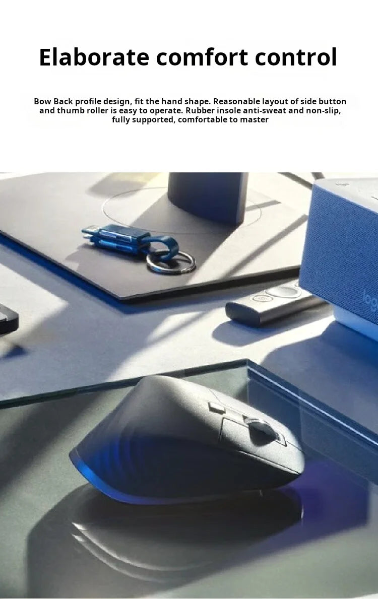 NEW Original Logitech MX Master 3S Wireless Bluetooth Mouse Business Office Softtone Mouse Ergonomic Business Office Mouse - Shoppiline