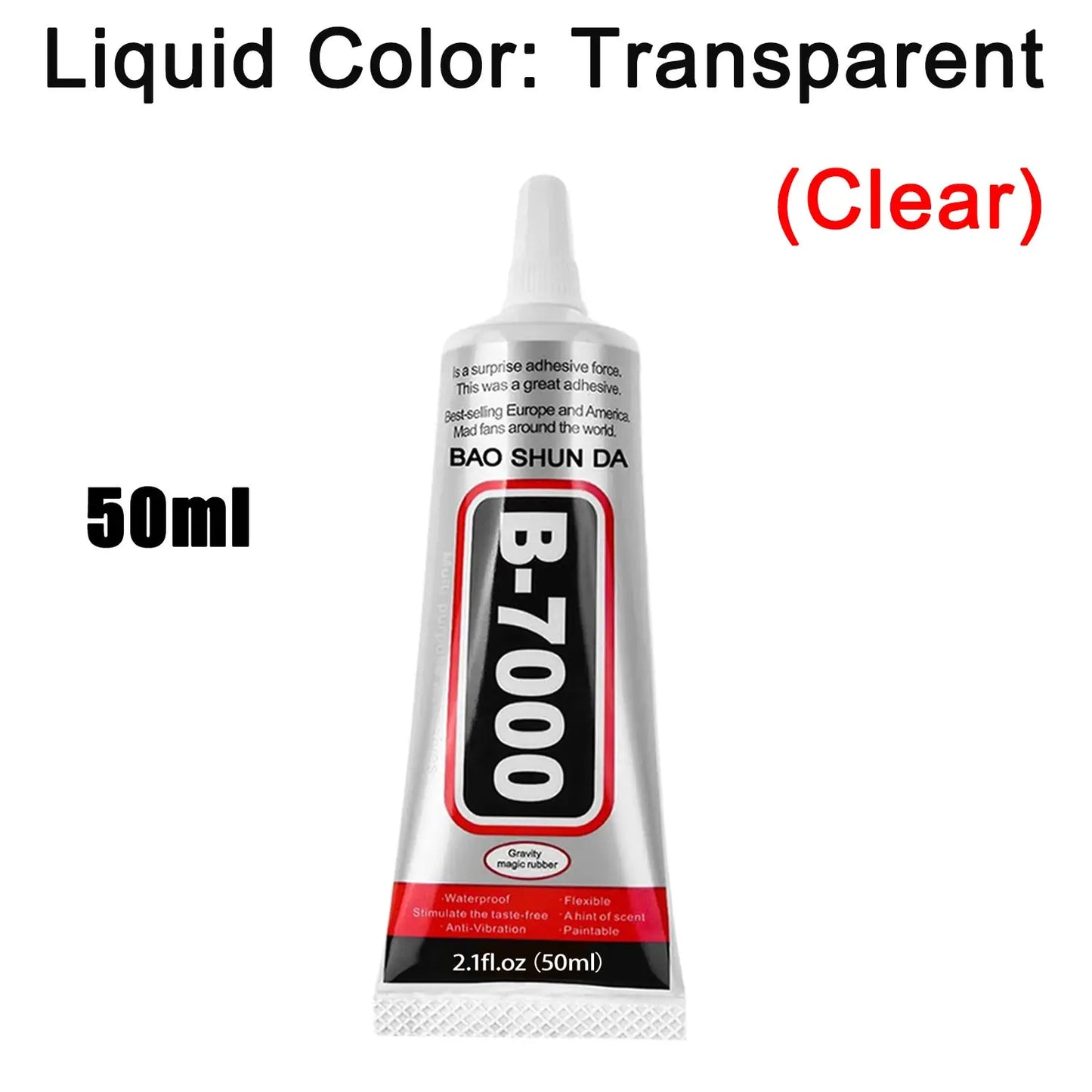 15ML 50ML 110ML B-7000 Clear Contact Phone Repair Adhesive Universal Glass Plastic DIY Glue T7000 with Precision Applicator Glue - Shoppiline