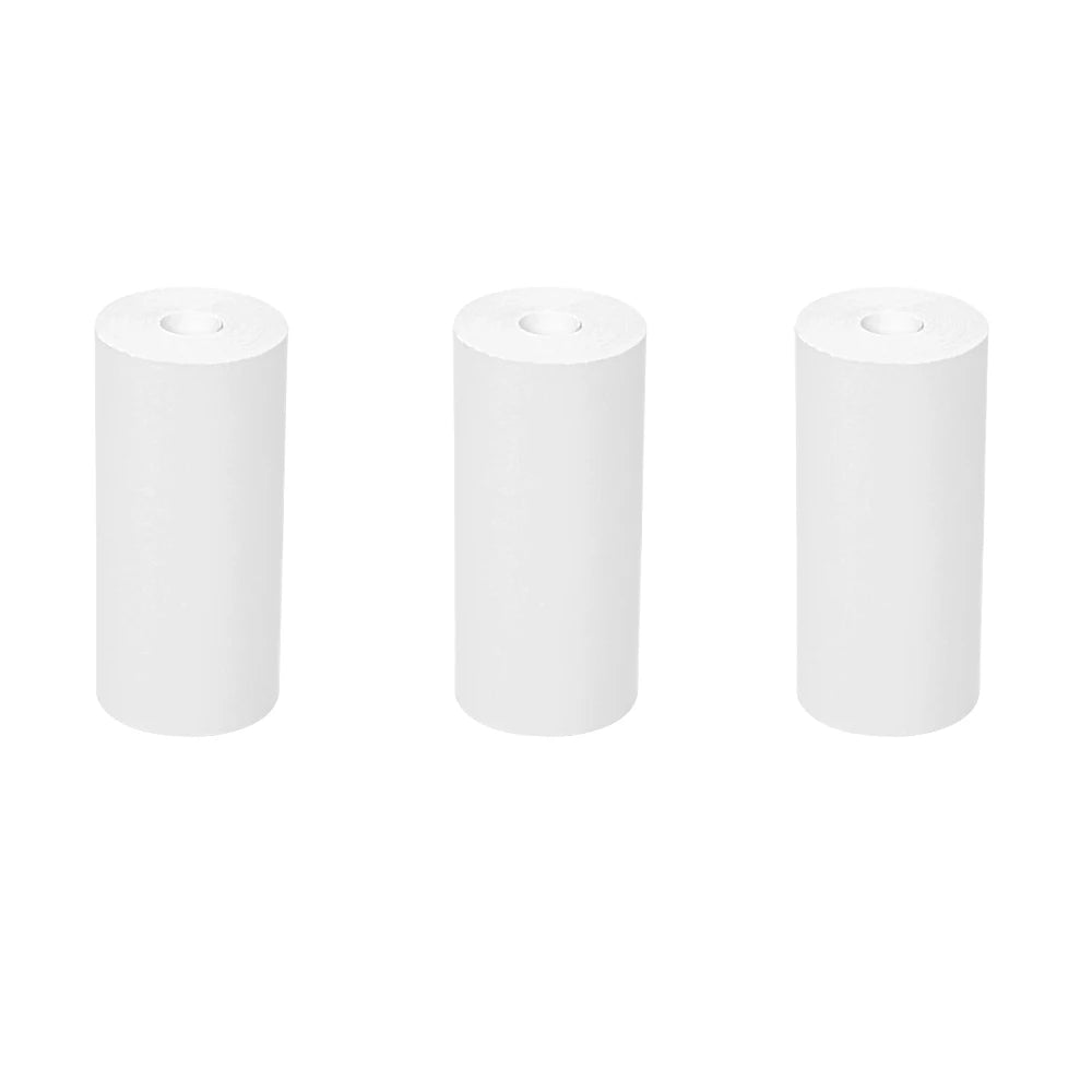 57*25MM Mini Printer Thermal Paper HD Self-adhesive Roll Paper Label Sticker Photo Inkless Printing Portable Printer Color Paper