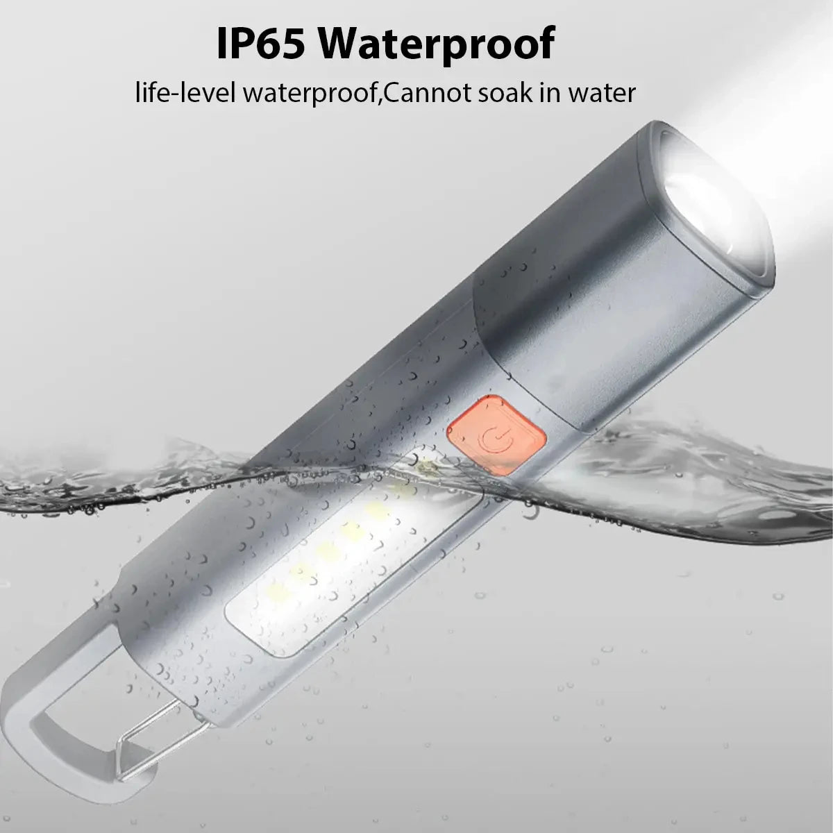LED XPE Mini Portable Torch Super Bright COB Side Lights Zoomable Waterproof Outdoor Fishing Hunting Camping Flashlight