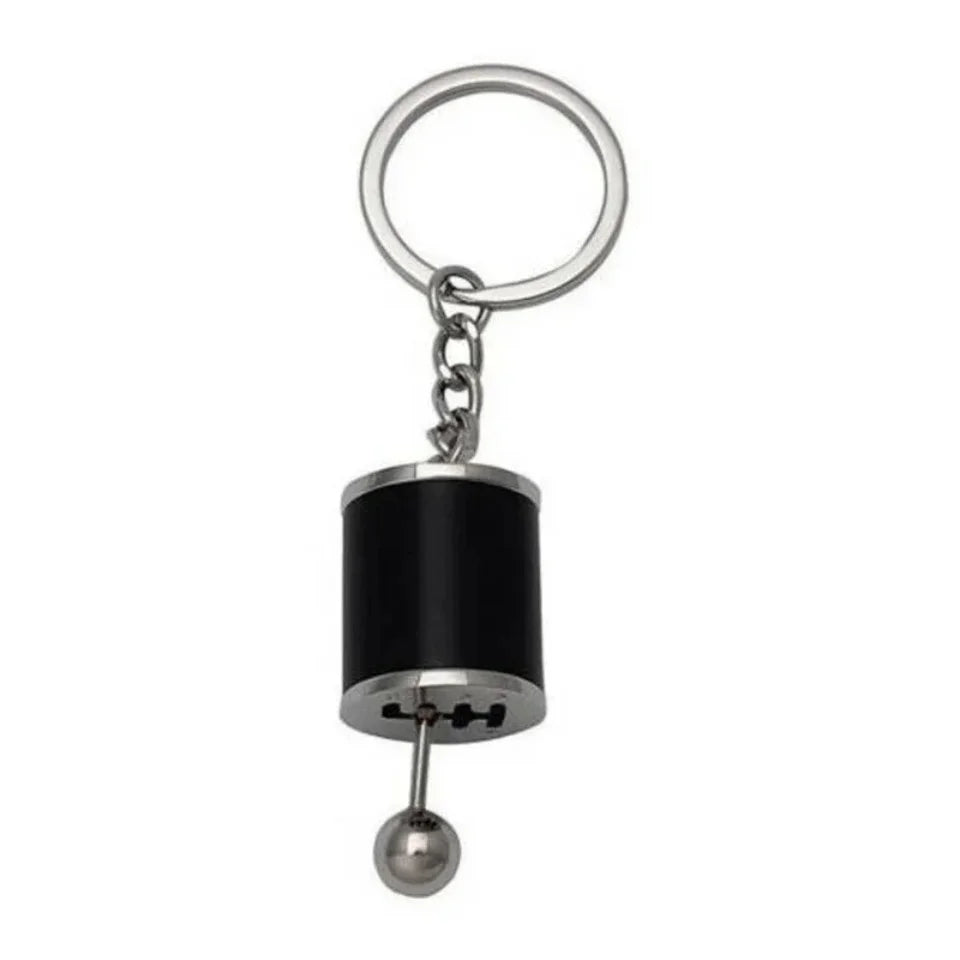 Metal Keyring Creative Car Shifter Keychain Six-Speed Gear Stick Knob Gearbox Model Key Antistress Adults New Fidget Toys