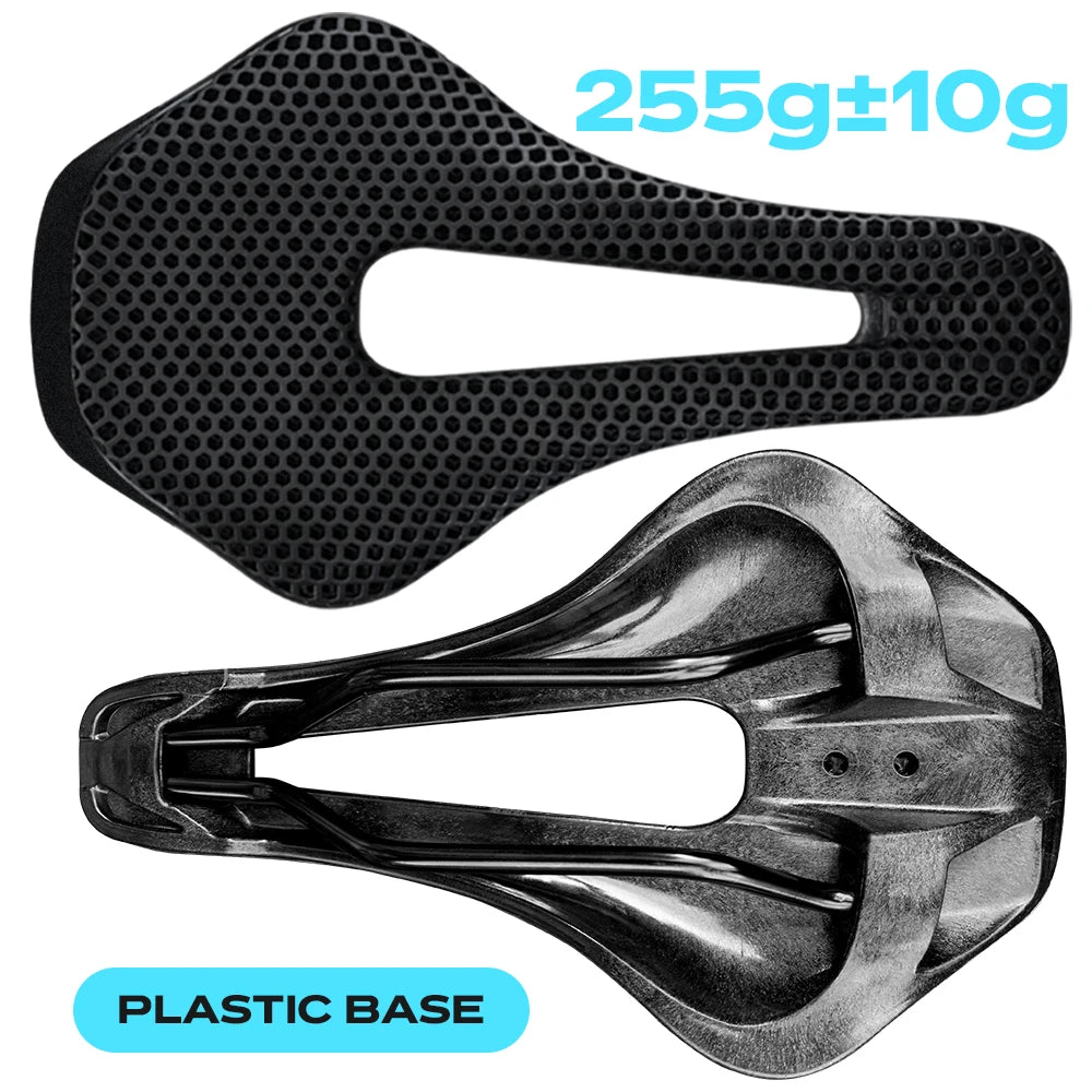 RYET Full Carbon 3D Printed Saddle Ultralight Hollow Comfortable Breathable MTB Road Racing Bike Cycling Seat Bicycle Accessory - Shoppiline