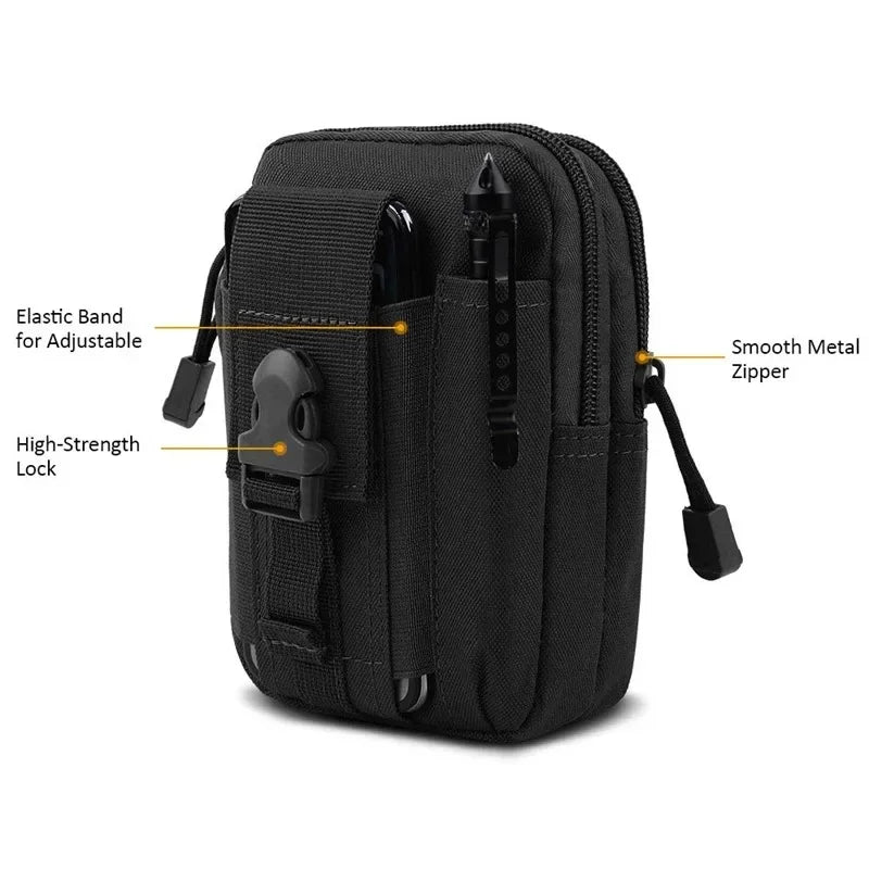 Molle Pouch Multipurpose Waist Bag Tactical Holster Waist Belt Pack Wallet Pouch Purse Phone Case