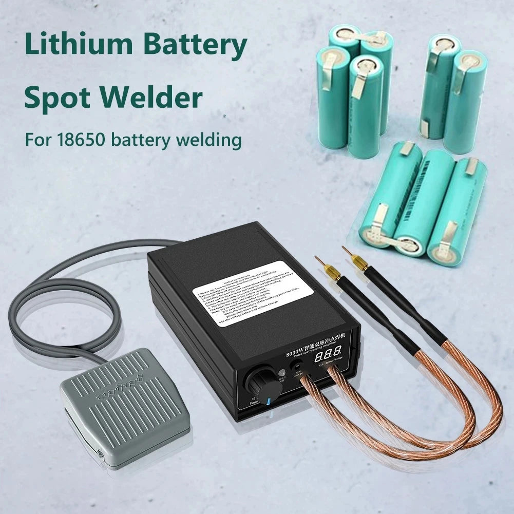 8000W Mini Spot Welder Kit DIY Automat 18650 Battery Pack Welding Portable Spot Welding Machine Pen For 0.15MM Nickel Strip - Shoppiline