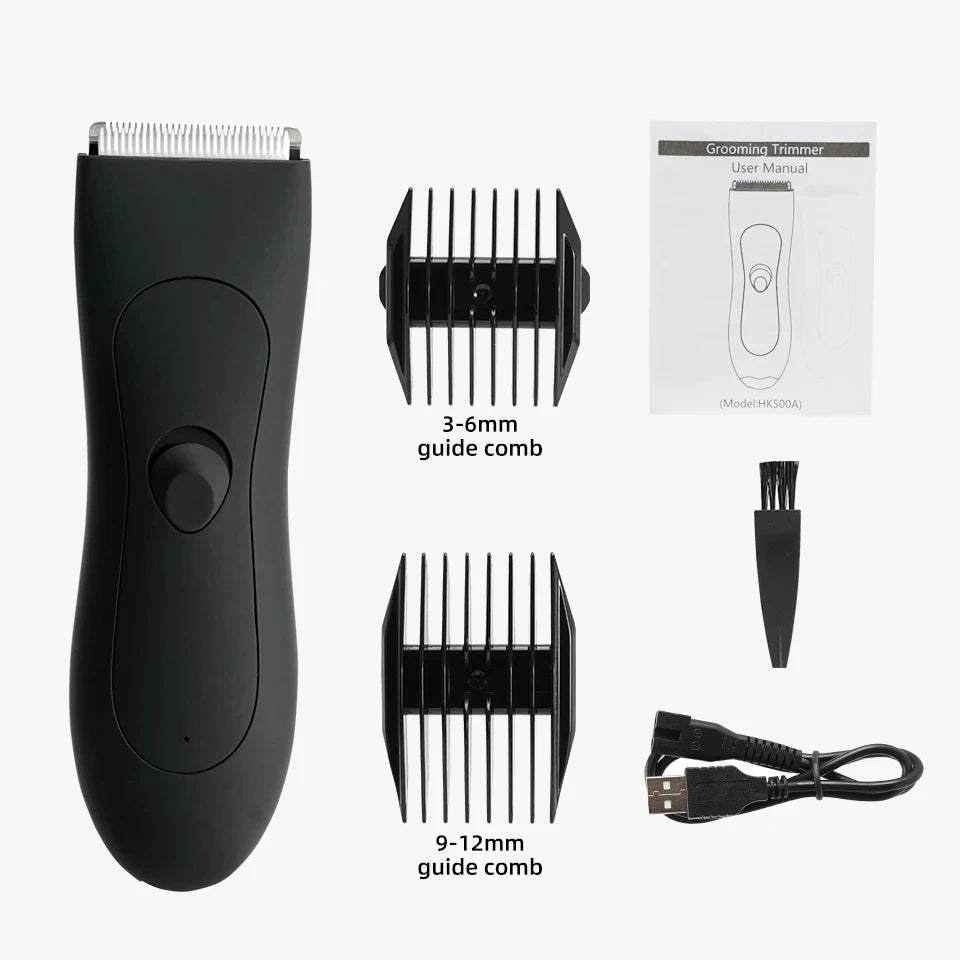 HOMEFISH Mens Body Hair Trimmer for Men Balls Women Lady Shaver Hair Removal Bikini Trimmer Groin & Body Shaver - Shoppiline