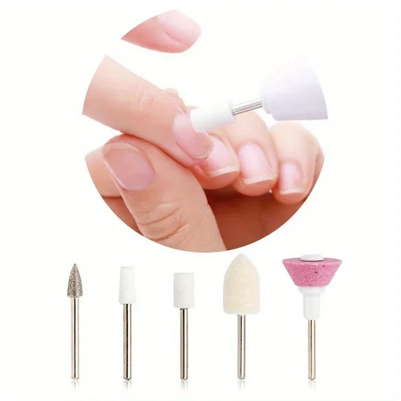 6-in-1 Professional Electric Nail Drill Kit – Nail File Pen for Filing, Polishing & Exfoliating