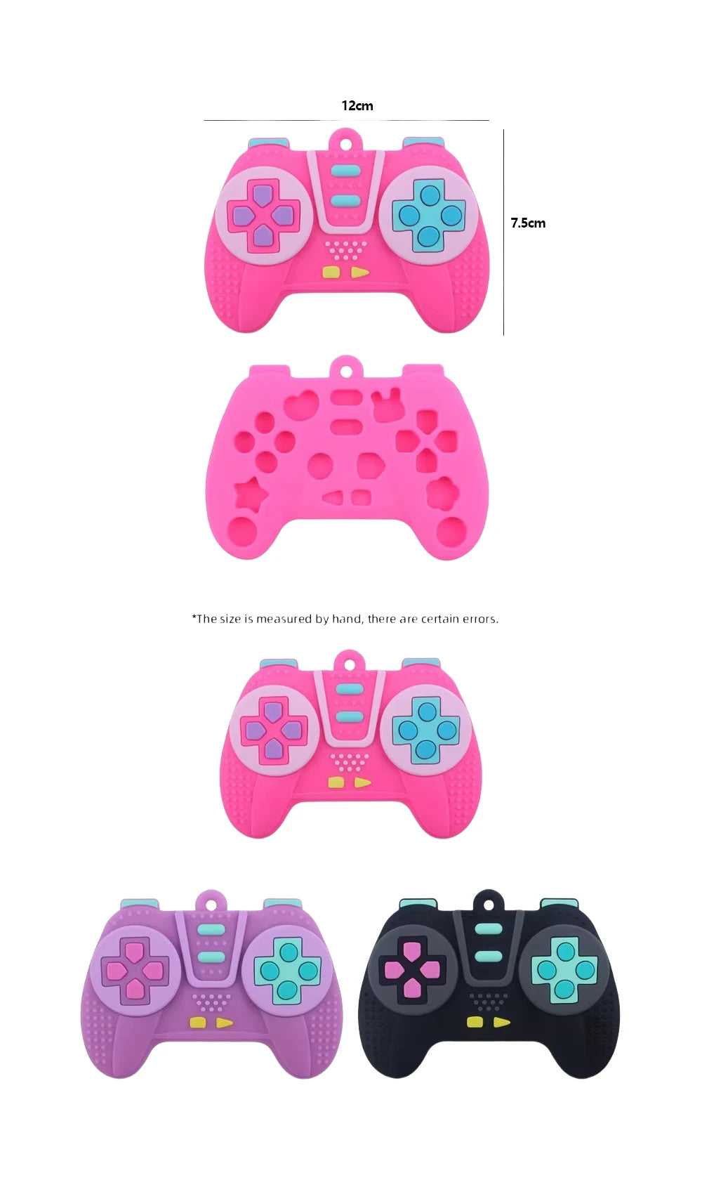 Neues Baby-Beißspielzeug, Gamecontroller-Form, Silikon-Beißspielzeug für Babys 6-12 Monate, Geschenke, Sensorisch, Pädagogisch